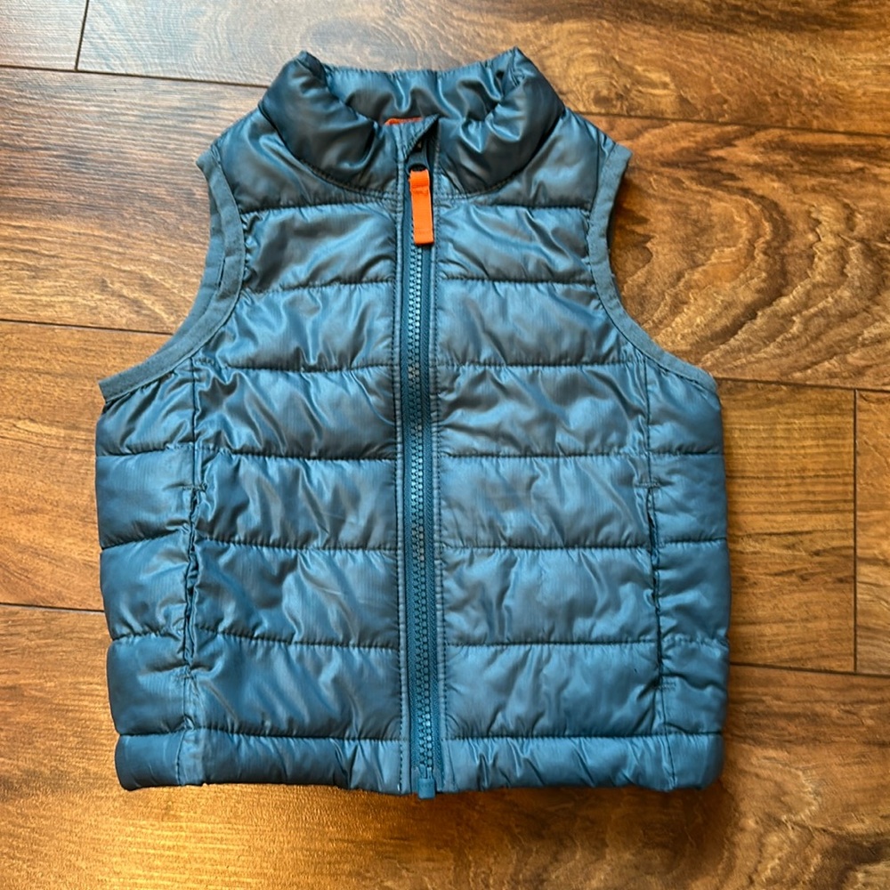 Primary toddler blue puffer vest